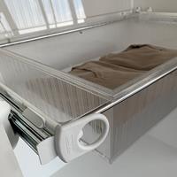 Schublade Roomy - weiss - Aluminium glänzend - Polycarbonat transparent 3